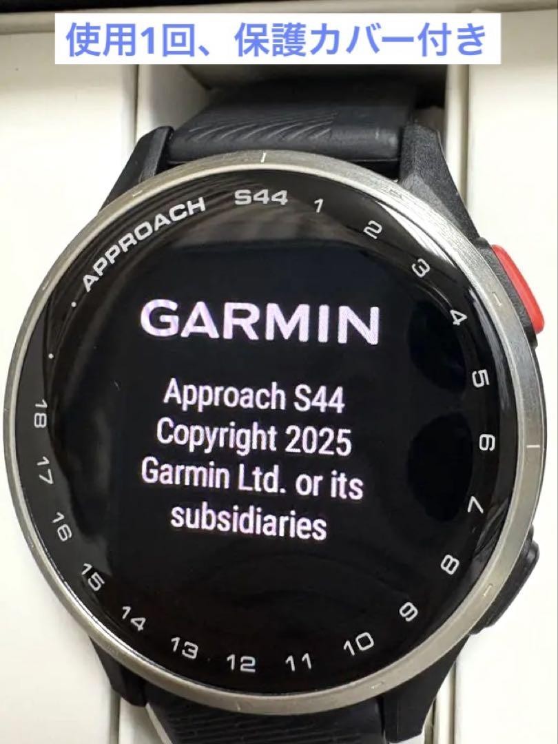 Garmin Approach S44 Golf GPS Watch Black Excellent Used Condition-image
