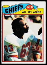 Willie Lanier, 1977 Topps, #155, Kansas City Chiefs,
