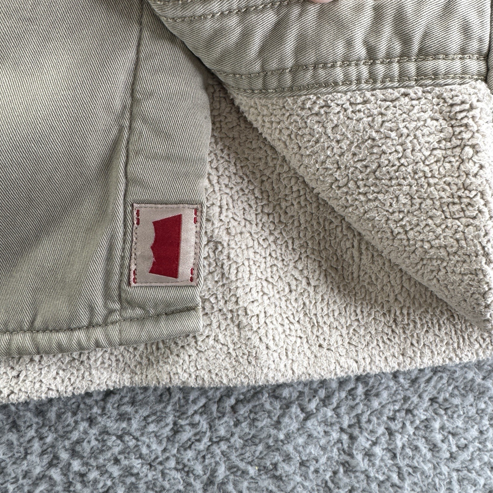 Men’s Levi Jacket Khaki Winter Coat RN#117508, Lined, Cotton Jacket XXL 2XL thumbnail 2