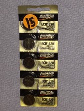 5 Energizer ERC1620 Button Cell Silver Oxide Watch Electronic Battery CR1620 15