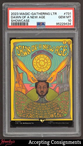2023 MTG LTR Tales of Middle Earth #731 Dawn of a New Age (Borderless) PSA 10