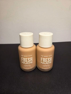 The Body Shop 2x Bottles Fresh Nude Foundation Tan 1N *Brand New & Unopened*