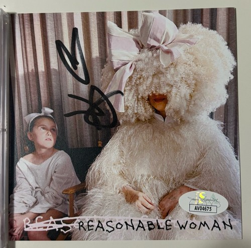 SIA SIGNED AUTOGRAPHED ART CARD REASONABLE WOMAN & BRAND NEW CD JSA COA AV04675 - Picture 1 of 3