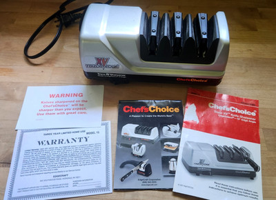 Chefs Choice Trizor Edge XV Electric 3 Stage Knife Sharpener Model 15 Edgeselect