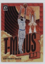 2021-22 Panini Donruss Optic T-Minus 3 2 1 Red Wave Prizm Anthony Davis #4 9v7