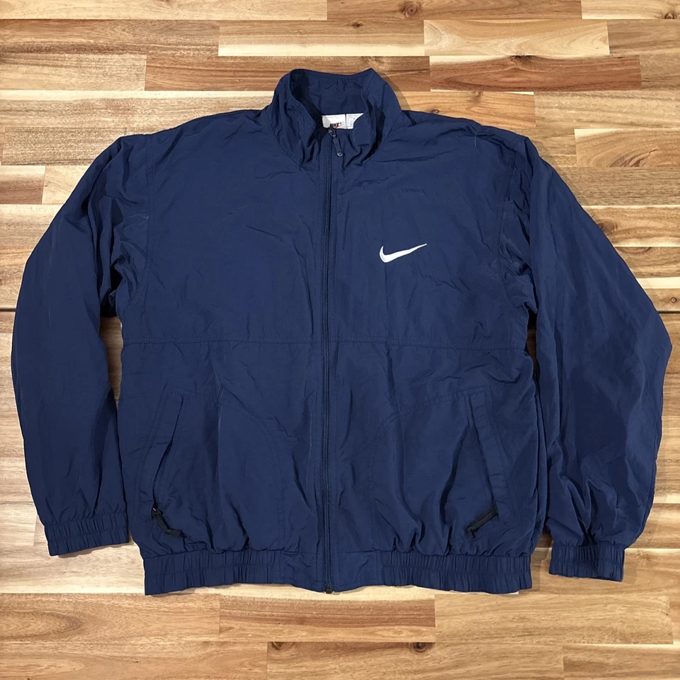 Chaqueta cortavientos de colección Nike EE. UU. Equipo Olímpico de Atletismo para hombre M azul cremallera completa Foto 3 de 4