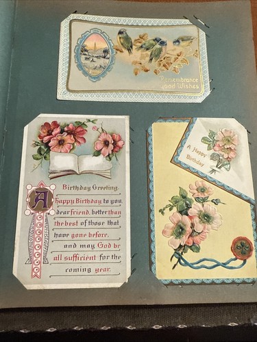 Antique Ephemera Scrapbook Greeting Cards Early 1900's Lot Of 50 - Picture 17 of 20