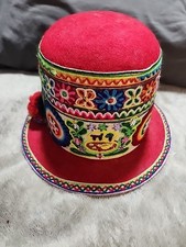Traditional Bowler Hat Cuzco Peru /Bolivian La Paz , Bombin  Handmade Wool