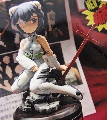 Rei bandaged chibi resin model kit Neon Genesis Evangelion recast E2046 OOP