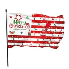 Merry Christmas Flag 3x5 Ft Outdoor Banners Santa Claus 35" x 59" Colour1