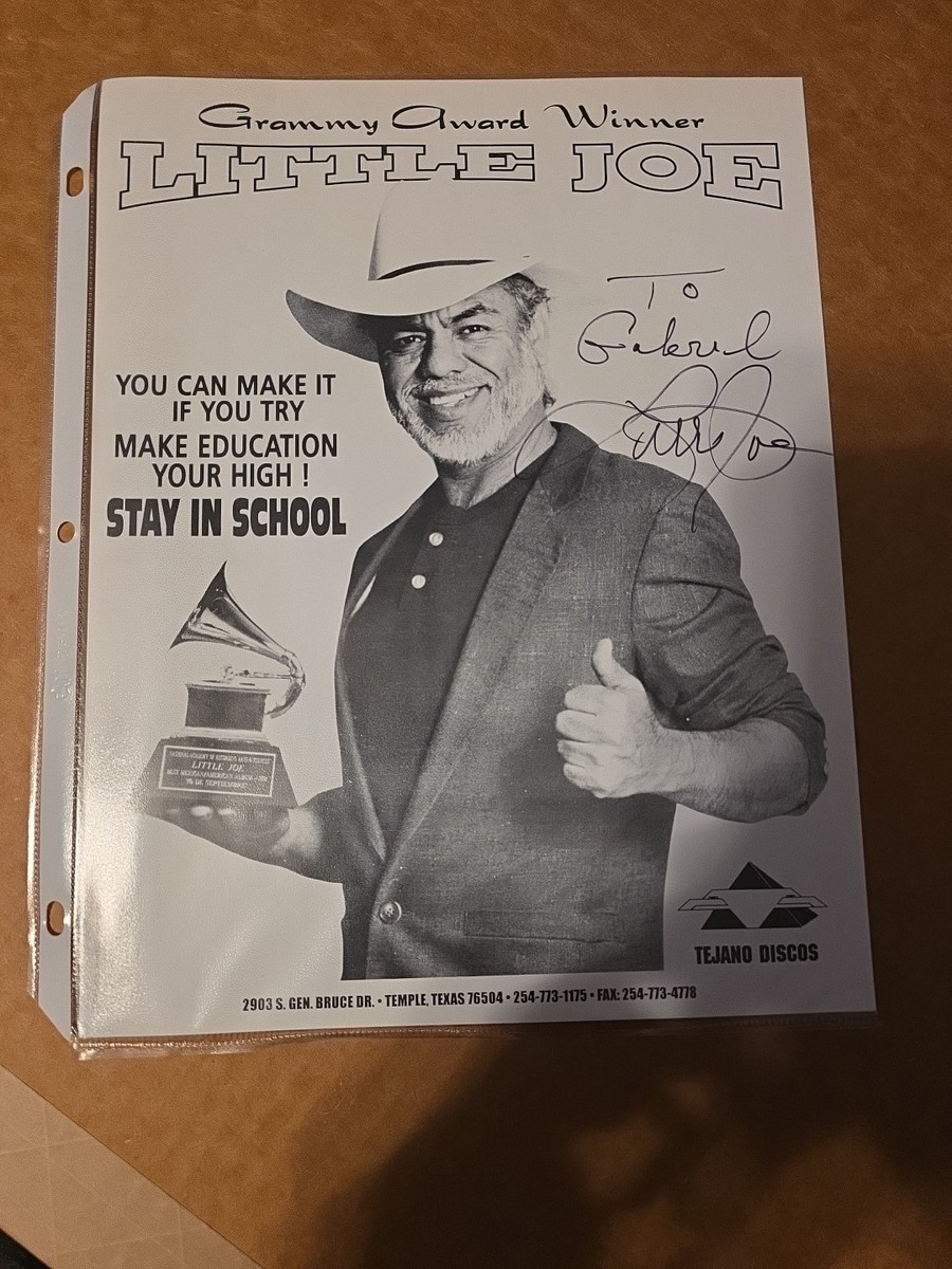 Little Joe Signed 8x10 Photo Autographed Tejano Grammy Winner | eBay