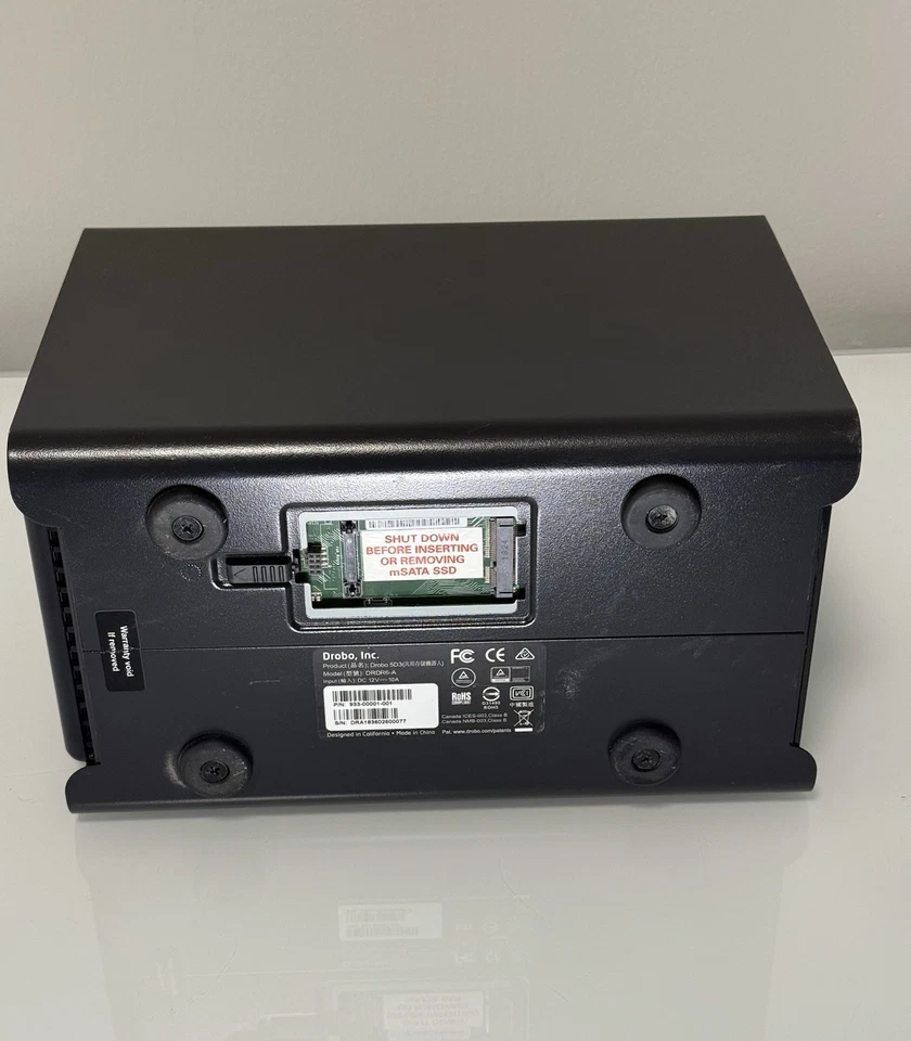 Arreglo de almacenamiento Drobo 5D3 5 bahías Thunderbolt 3 - Sin fuente de alimentación/HDD PARA REPUESTOS Foto 4 de 4