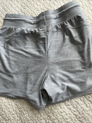 All In Motion Girl's Bluish Gray Athletic Shorts Size Large 10/12 Athleisure Fun - Picture 7 of 12