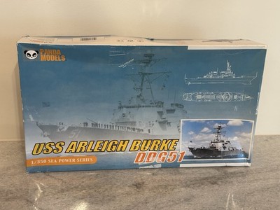 PANDA Models 1/350 DDG-51 USS Arleigh Burke Guided Missile Destroyer - OPEN BOX