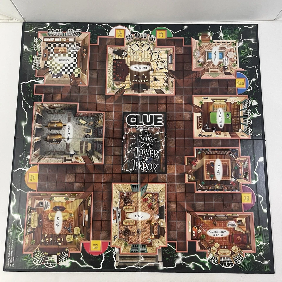 Clue The Twilight Zone Tower of Terror  Game Disneyland Edition Tin - READ - Image 4 of 4