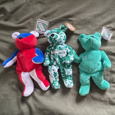 Salvino's Bammers MLB 1998 Vintage Bean Bag Plush Lot of 3 Small Wood/Johnson