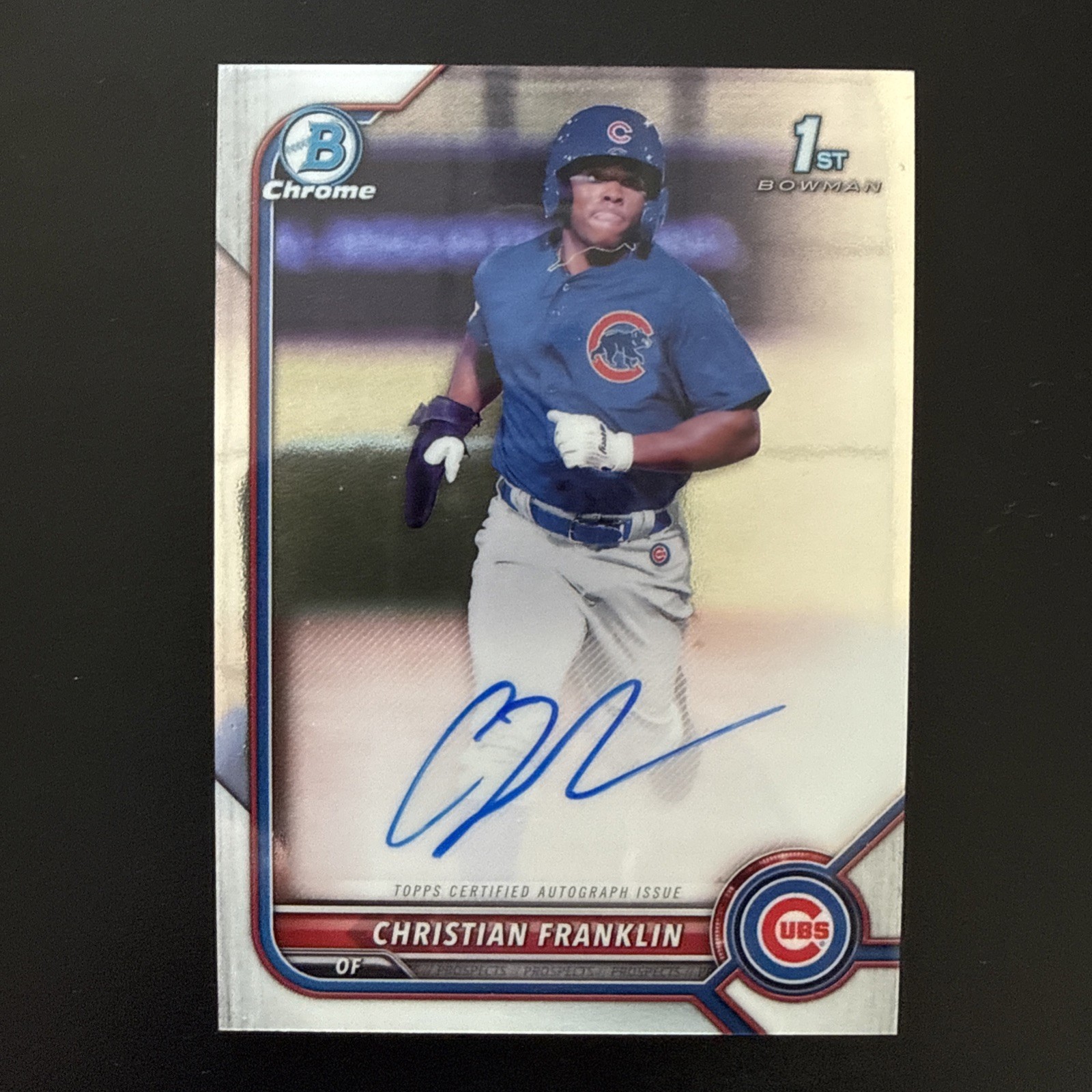 2022 Bowman 1st Chrome Autograph Auto Christian Franklin #CPA-CF (AU, RC)