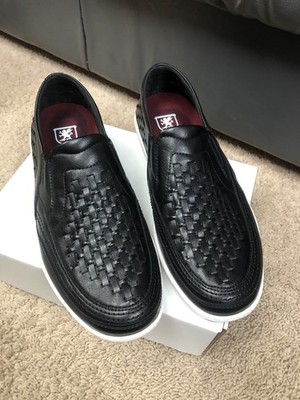 Stacy Adams Ithaca Moc Toe Slip On Shoes White 25656-001 Black NEW