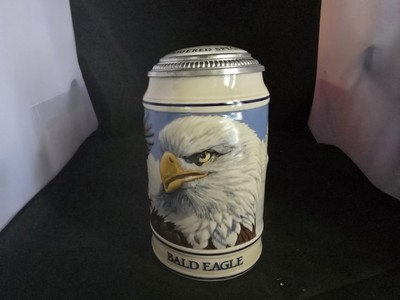 1989 Anheuser Busch Endangered Species Series Bald Eagle Stein CS106 #88877