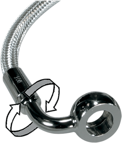 MAGNUM SHIELDING Sterling Chromite II Brake Line 90/180 Degree 64 Inch - Foto 2 di 5
