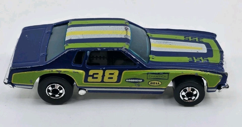 Hot Wheels Blackwall Monte Carlo Stocker #38 azul 1974 Hong Kong vintage usado Foto 3 de 4