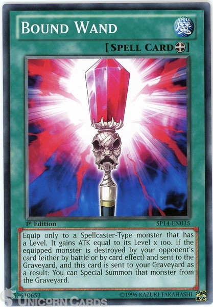 SP14-EN035 Bound Wand : Starfoil Rare 1st Edition Mint YuGiOh Card