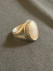 Vintage Sterling Silver and Mother of Pearl Ring by Carolyn Pollack