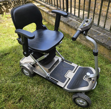 KYMCO K-Lite FE Foldable 4-Wheel Electric Mobility Scooter Grey/Black