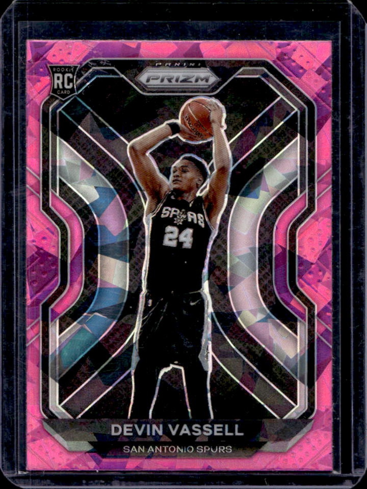 2020-21 Prizm Devin Vassell RC Pink Ice Prizm Rookie #252 Spurs