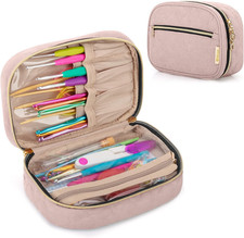 Crochet Hook Case, Travel Organizer Bag for Crochet Hooks, Aluminum Crochet Hook