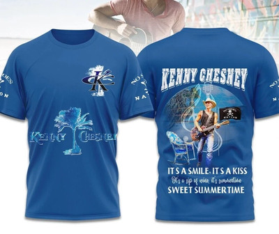 Kenny Chesney Sweet Summertime 3D T Shirt Full Size S-5XL