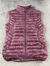 RAB Microlight Down Gilet Women’s 10 Purple Puffer Vest Bodywarmer Pertex