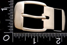 LL06134 VINTAGE CUT-OUT SILVERTONE DESIGN TONGUE TYPE BELT BUCKLE