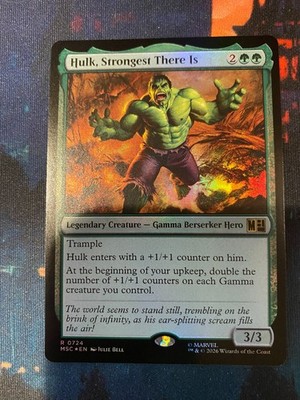 MTG Marvel Super Heroes Hulk Strongest There Is Foil