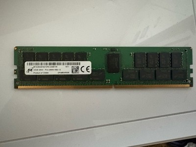 12x 32GB Micron DDR4-2666V ECC Registered Server RAM Lot MTA36ASF4G72PZ-2G6E1QG