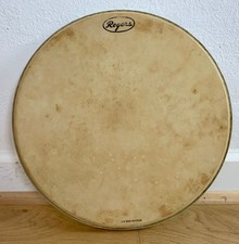 ROGERS 60s Vintage 13-Inch Rack Tom DRUM HEAD Drumhead Logo Factory Bianco Rivestito US