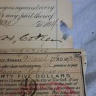 J.B. Watkins Land & Mortgage Co. Lawrence Kansas $45 Coupon/Promissory Note Lot — photo 4