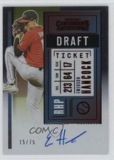 2020 Panini Contenders Pick Draft Ticket Red 15/75 Emerson Hancock Auto 0ud4