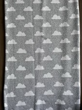 Grey & White Cloud Baby Blanket | Nursery Blanket | Neutral | Soft & Lightweight