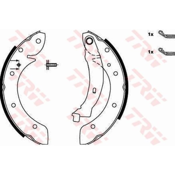 TRW Bremsbackensatz 228Mm Hinten Passend FüR Renault Espace Laguna Megane ScÉNic-image