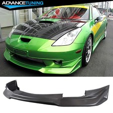 Fits 00-02 Toyota Celica 2dr Jdm Vip Style Unpainted Front Bumper Lip Spoiler Pu