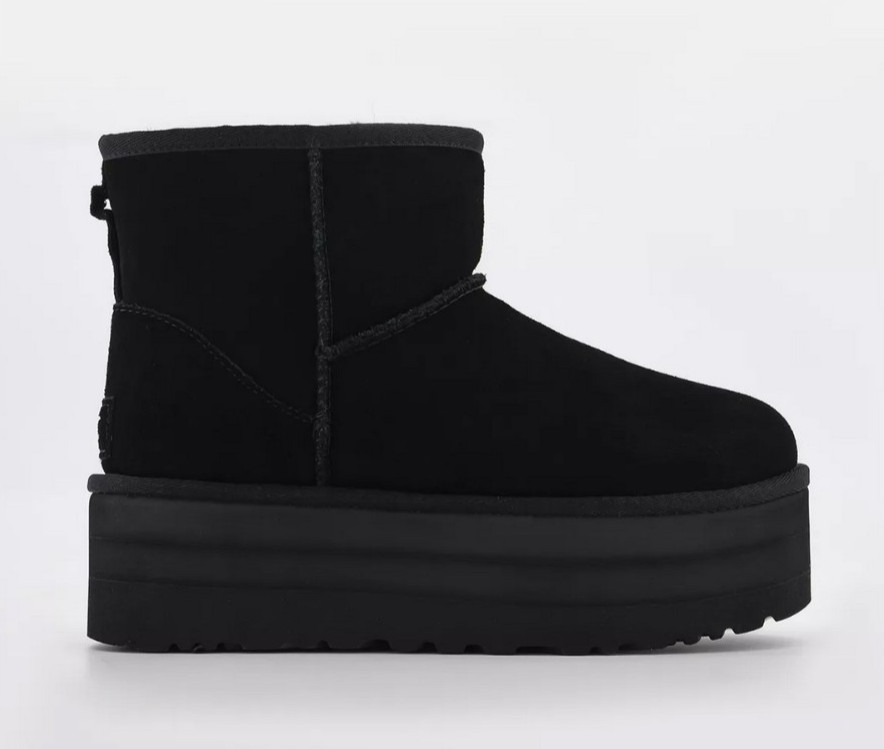 RRP £175 UGG 7 UK/40 Black Classic Mini Platform Boots BRAND NEW in ORIGINAL BOX