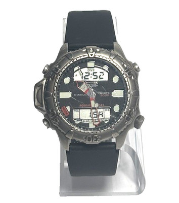 Citizen Aqualand Duplex C506-Q00711 Men's Quartz Dive Watch Japan New Battery
