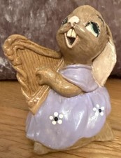 Pendelfin ‘Megan the harp’ RARE   Lilac colourway /Gold Label 1958-1967 Gorgeous