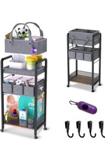 New - Open Box 2 IN 1 Baby Diaper Caddy Organizer