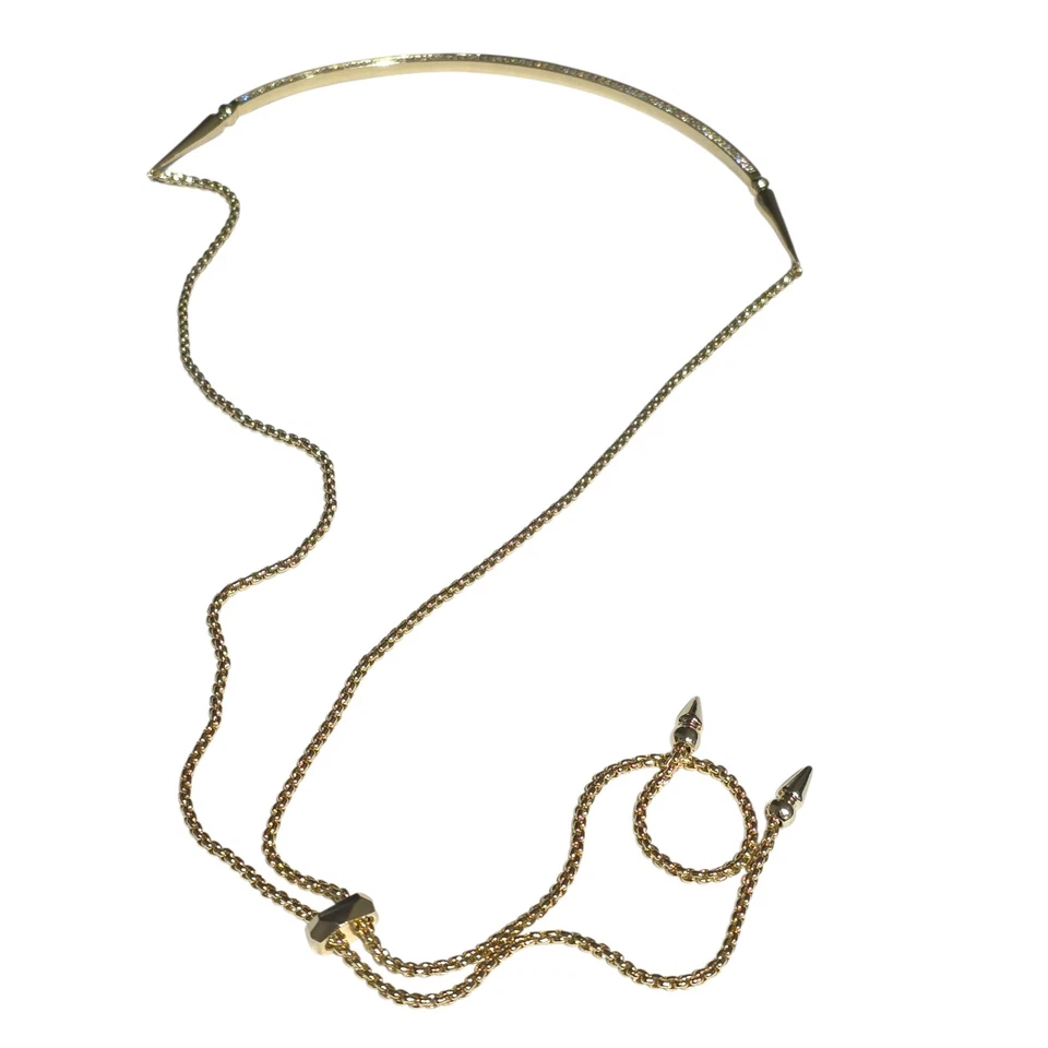 Gargantilla Kendra Scott Scottie Gunmetal con Cristales Collar Convertible Ajustable Foto 4 de 4