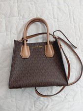 Michael Kors Mercer Medium Accordion Messenger Bag Brown Shoulder Bag Tote