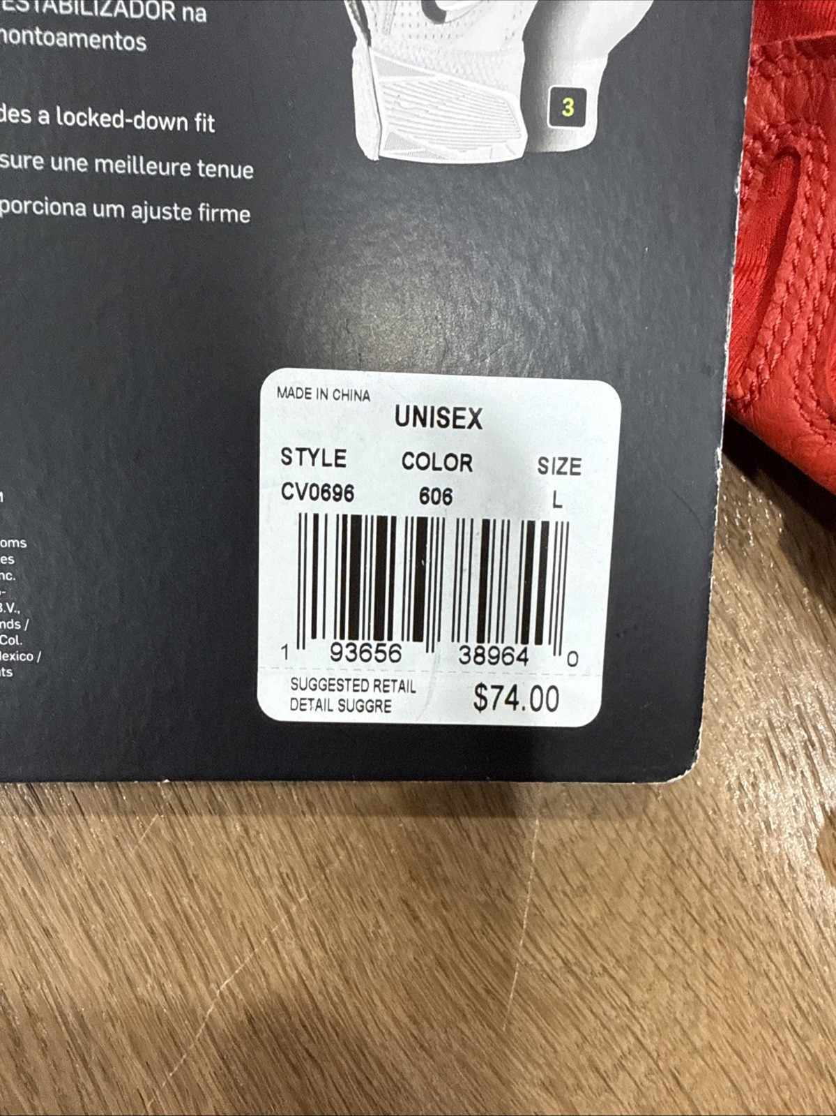 Nike Alpha Huarache Elite Baseball Batting Gloves Men's Size Large NWT $74.00 thumbnail 5