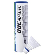 Yonex Mavis 300 Badminton Shuttles Tube of 6 White – Medium Speed Nylon