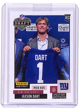 JAXSON DART 2025 NFL Panini Instant NFL DRAFT NIGHT #15 NEW YORK GIANTS - QTY